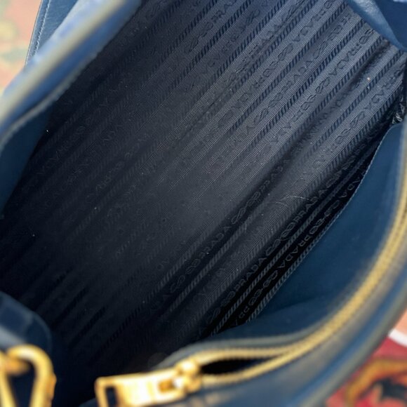 Prada Saffiano Bluette Medium Bag - Picture 11 of 13